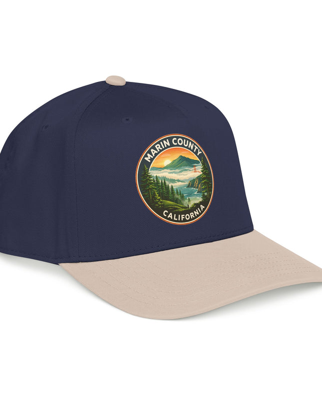 "Marin County, Above the Fog" Mid Profile Baseball Cap