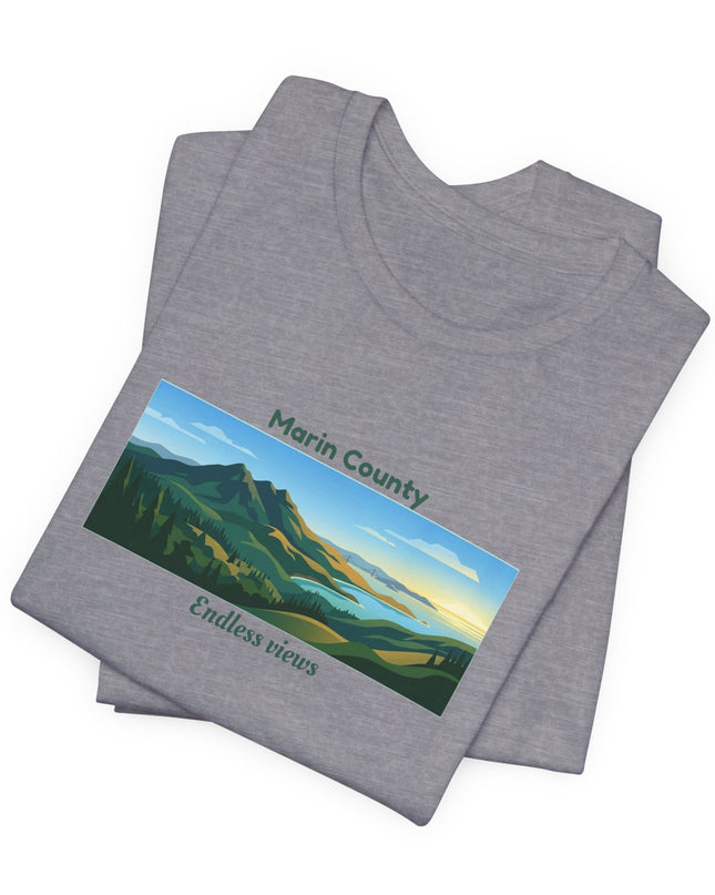 "Marin County - Endless Views" Unisex Jersey Short Sleeve Tee