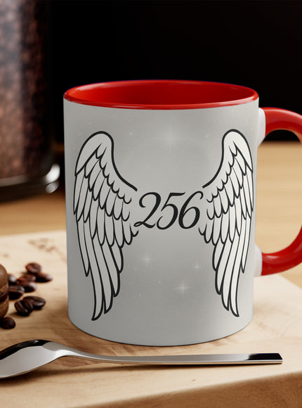 "Celestial Angel Wings 256" Accent Mug