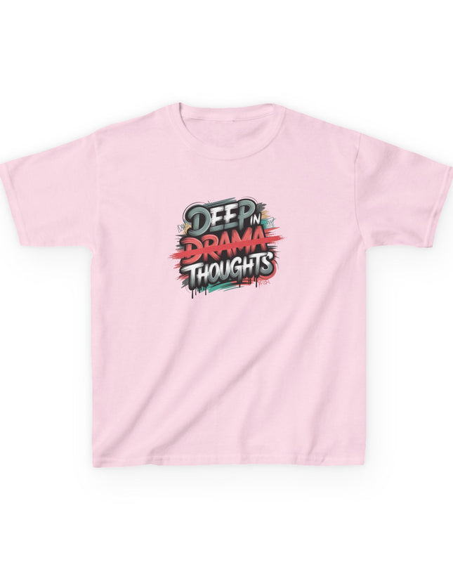 "Deep in Drama Thoughts" Kids Heavy Cotton Tee