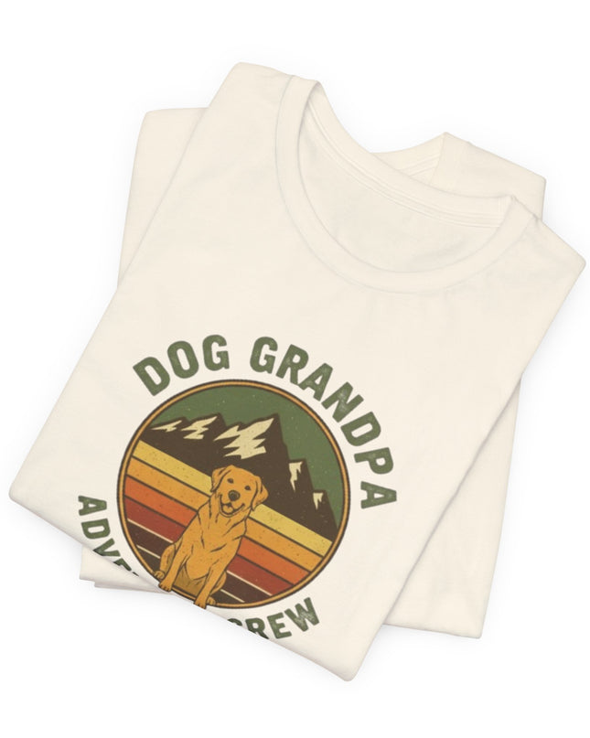 "Dog Grandpa Adventure Crew" Unisex Jersey Short Sleeve Tee