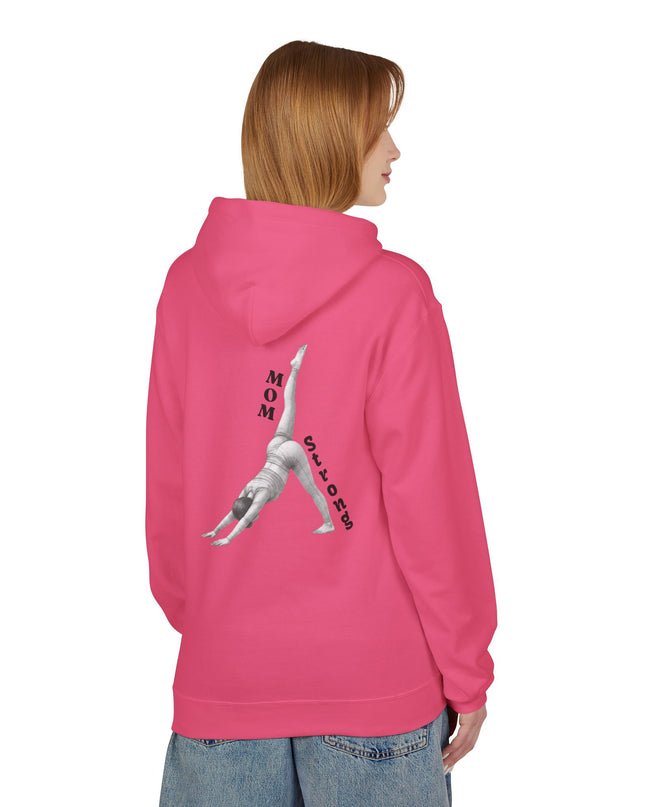 "Mom Strong Pilates" (Darker ink on both sides) Unisex Midweight Softstyle Fleece Hoodie