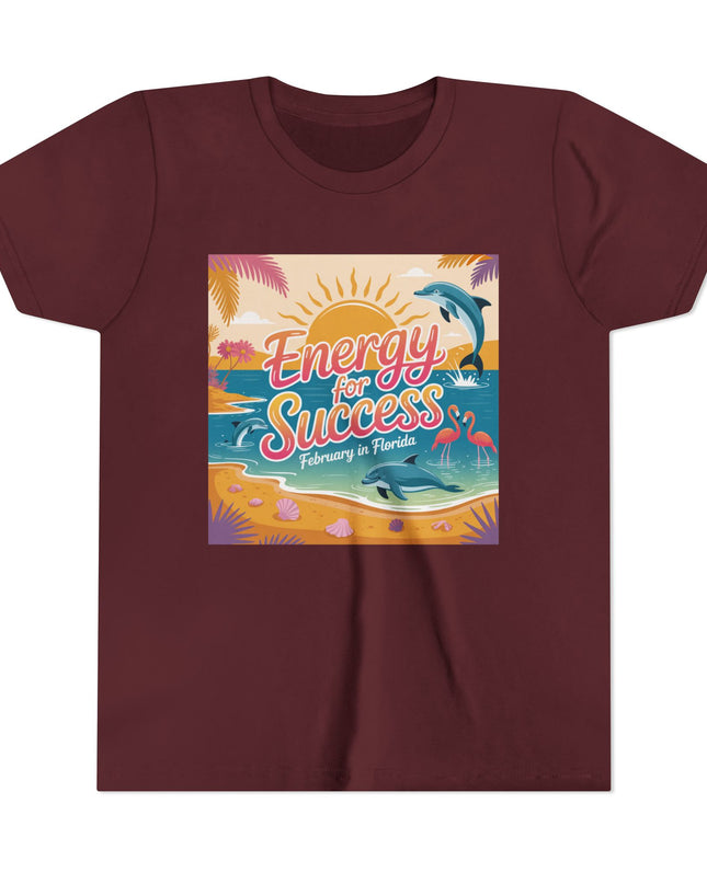 "February in Florida, Energy for Success" Youth Short Sleeve Tee