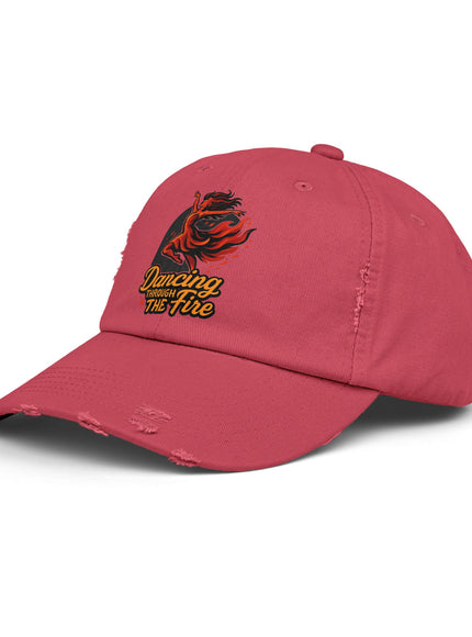 "Dancing Through the Fire" Unisex Distressed Cap