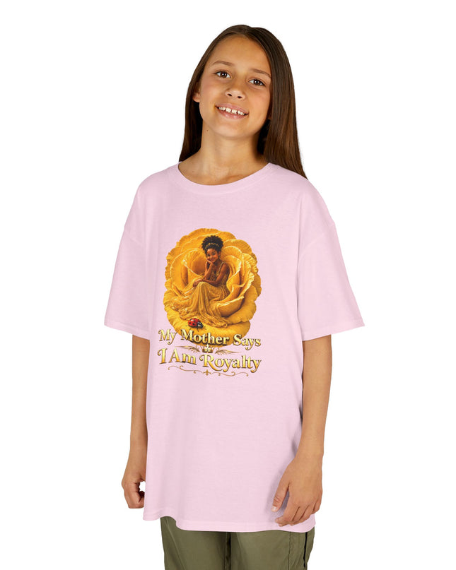 "My Mother Says I am Royalty" Kids Heavy Cotton Tee