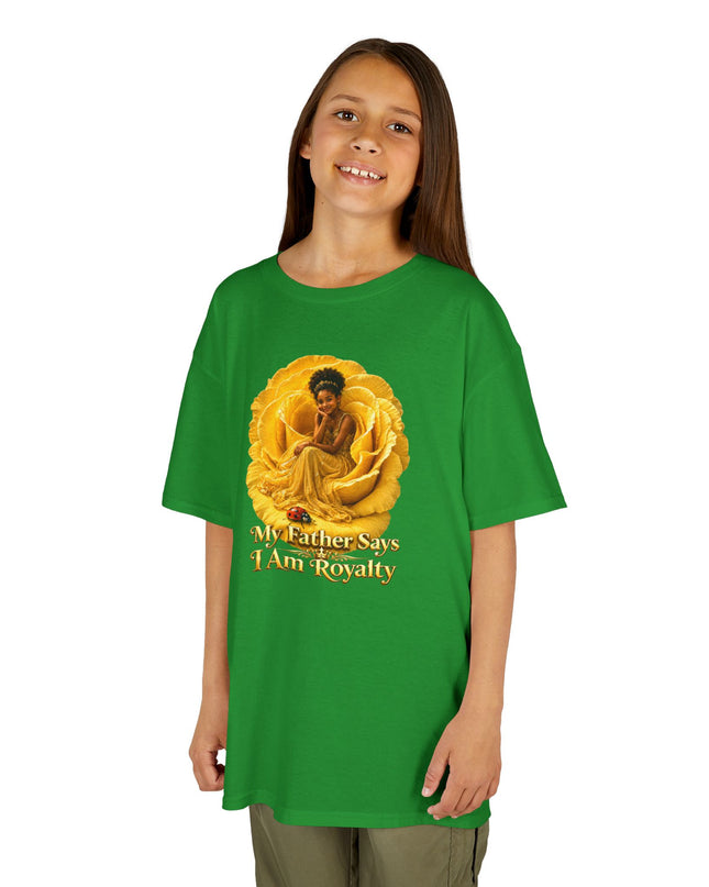 "My Father Says I am Royalty" Kids Heavy Cotton Tee