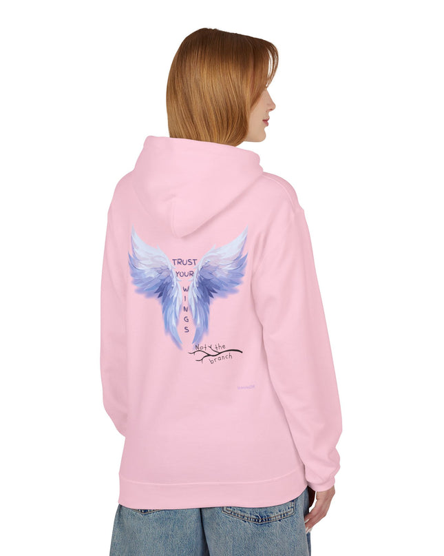 "Trust your Wings, Not the Branch" Unisex Midweight Softstyle Fleece Hoodie