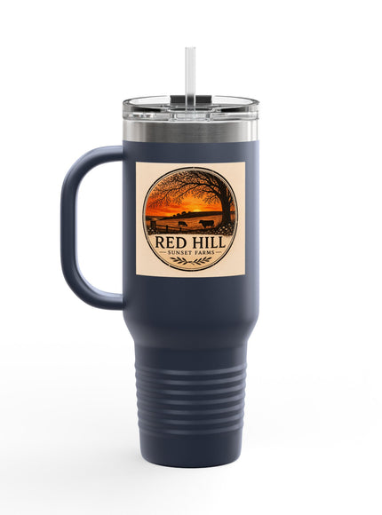 "Red Hill Sunset Farms" Insulated Travel Mug, 40oz