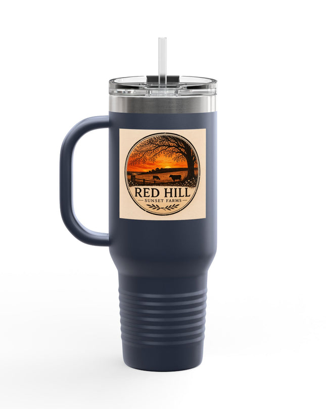 "Red Hill Sunset Farms" Insulated Travel Mug, 40oz