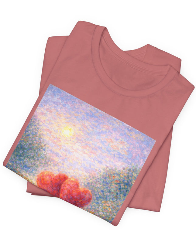 "Valentine's Day - Monet Style" Unisex Jersey Short Sleeve Tee