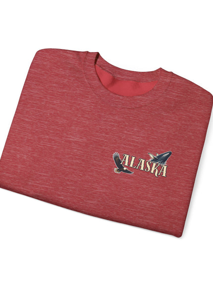 "Alaska" (Ink front and back) Unisex Heavy Blend Crewneck Sweatshirt
