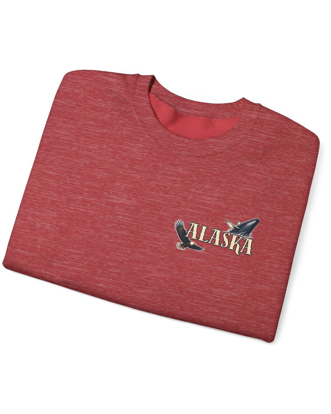 "Alaska" (Ink front and back) Unisex Heavy Blend Crewneck Sweatshirt