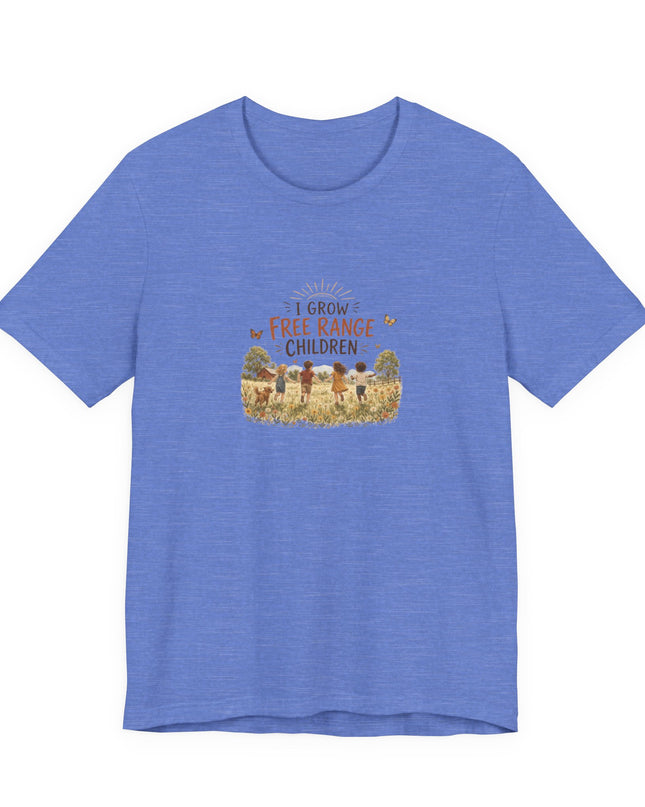 "I Grow Free Range Children" Unisex Jersey Cotton Tee