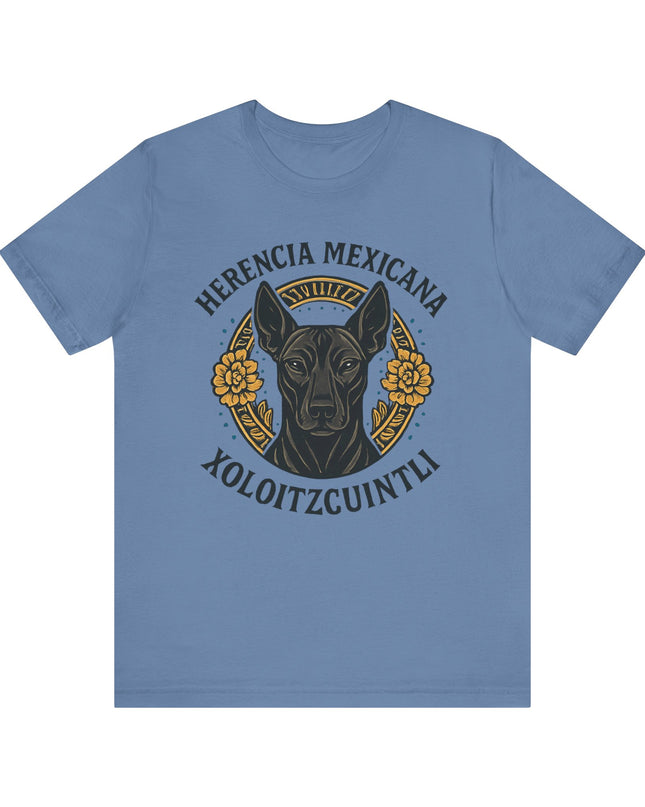 "Herencia mexicana - Xoloitzcuintli" Unisex Jersey Short Sleeve Tee