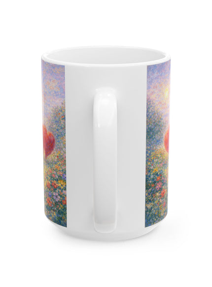 "Valentine's Day - Monet Style" Ceramic Mug, (11oz, 15oz)