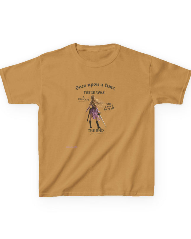 "She Saved Herself" Kids Heavy Cotton Tee