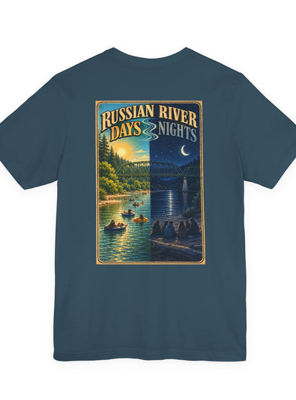 "Russian River Days, Russian River Nights" Unisex Jersey Short Sleeve Tee