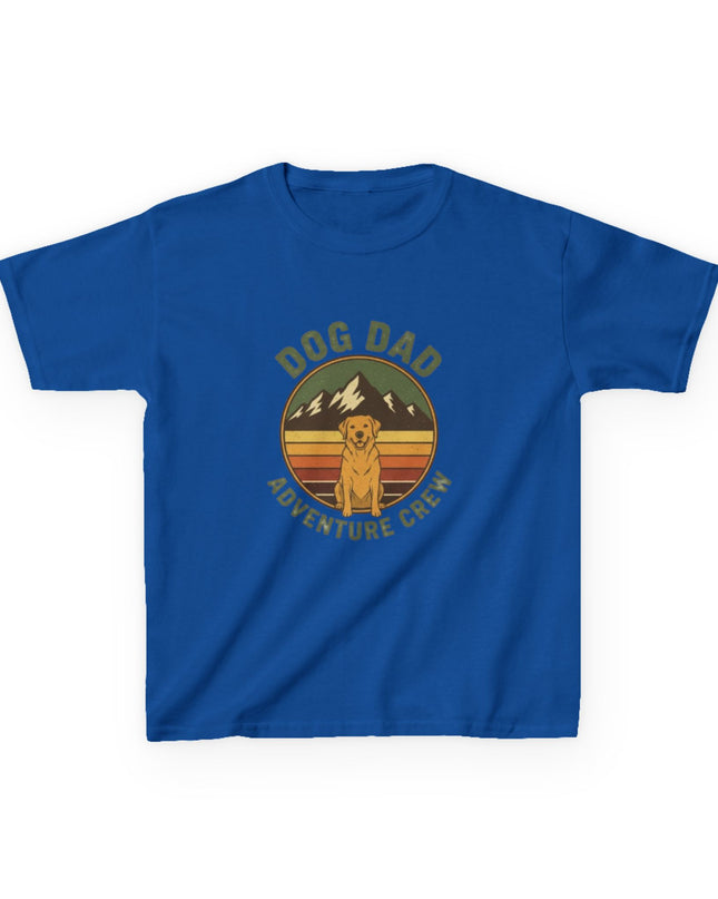 "Dog Dad Adventure Crew" Kids Heavy Cotton Tee