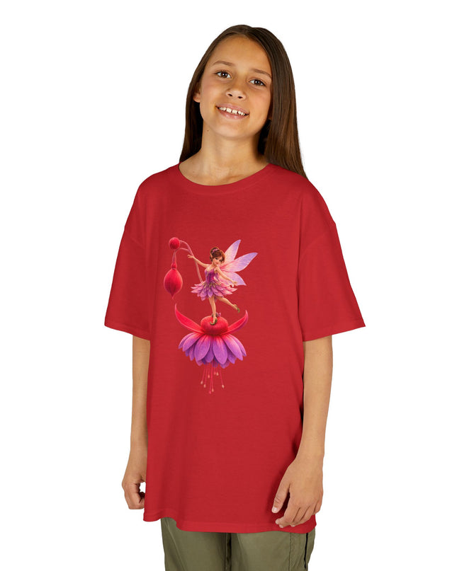 "Fuchsia Fairy" Kids Heavy Cotton Tee