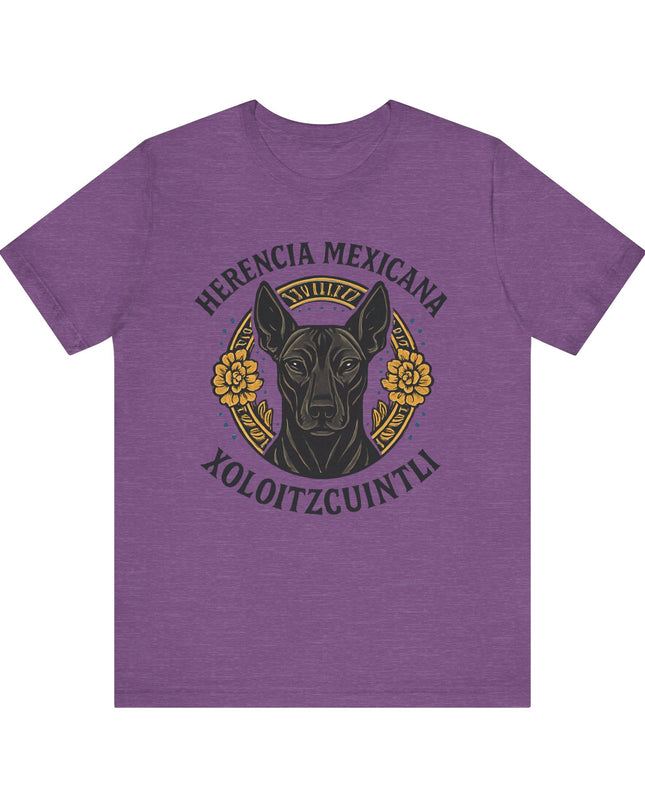 "Herencia mexicana - Xoloitzcuintli" Unisex Jersey Short Sleeve Tee