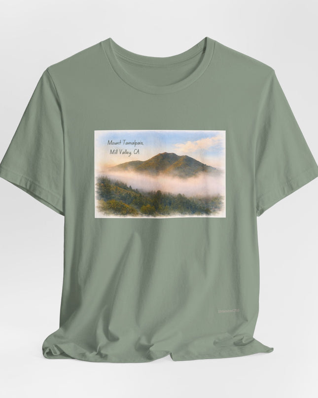 "Mount Tamalpais, Mill Valley, California" Unisex Jersey Short Sleeve Tee