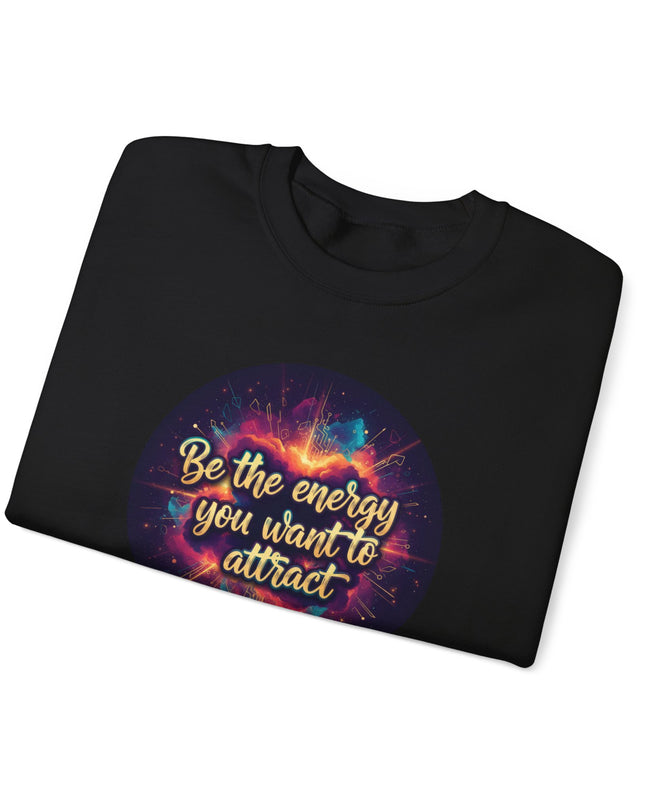 "Be the Energy You Want to Attract" Unisex Adult Sweatshirt