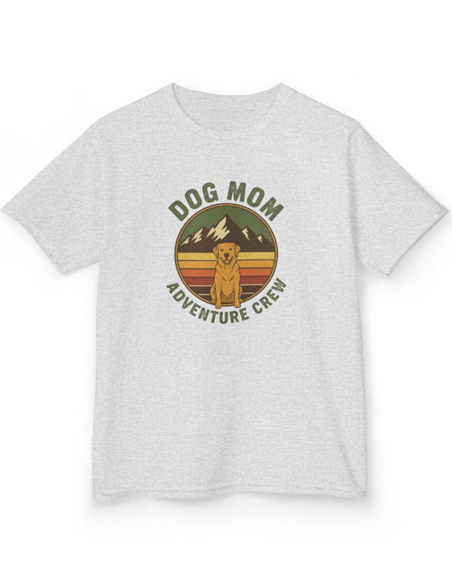 "Dog Mom Adventure Crew" Kids Heavy Cotton Tee