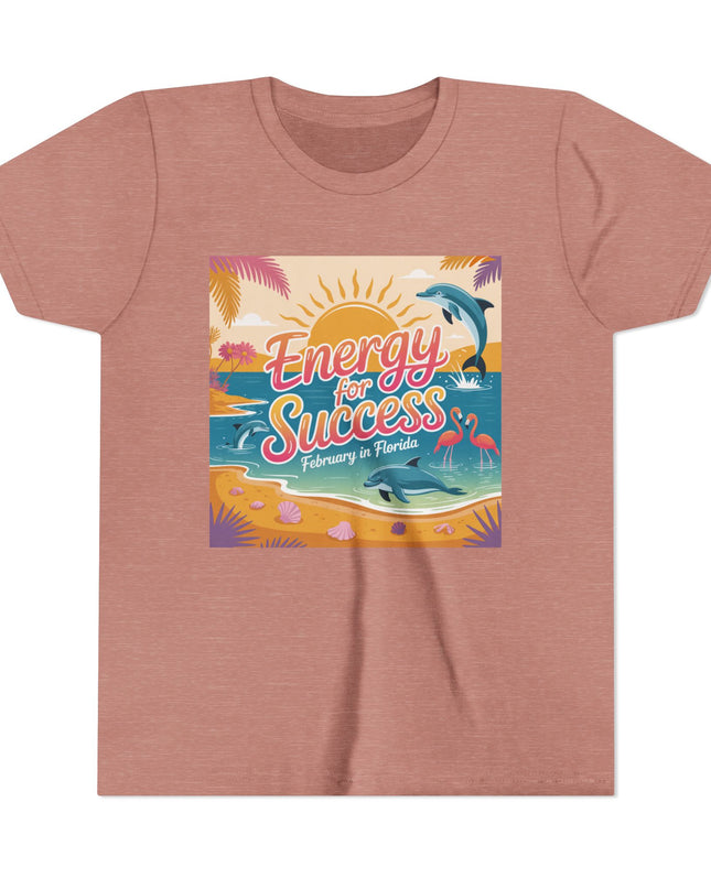 "February in Florida, Energy for Success" Youth Short Sleeve Tee