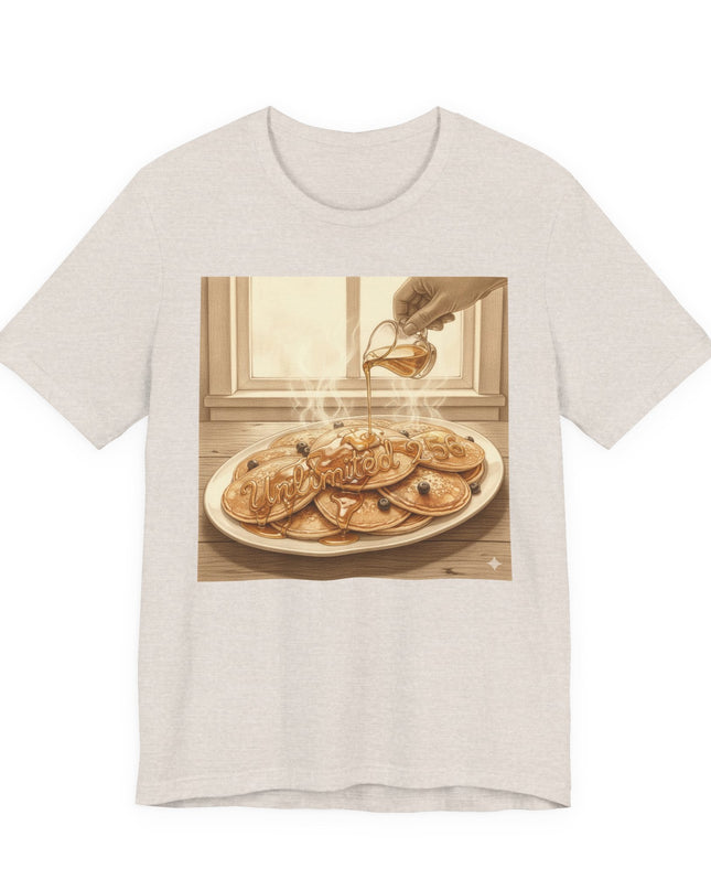 "Pancakes with Syrup" Unlimited 256 Unisex Jersey Short Sleeve Tee