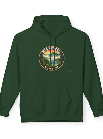 "Marin County, Above the Fog - no text" Unisex Midweight Softstyle Fleece Hoodie