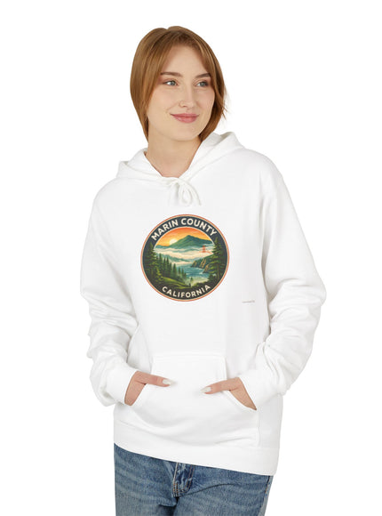 "Marin County, Above the Fog - no text" Unisex Midweight Softstyle Fleece Hoodie