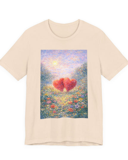 "Valentine's Day - Monet Style" Unisex Jersey Short Sleeve Tee