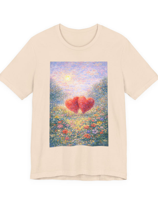 "Valentine's Day - Monet Style" Unisex Jersey Short Sleeve Tee
