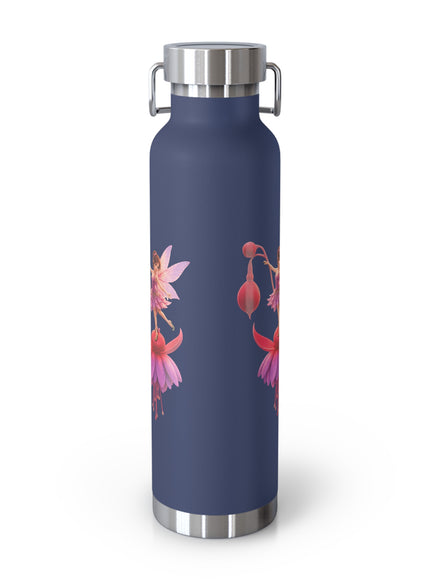 "Fuchsia Fairy" Copper Vacuum Insulated Bottle, 22oz