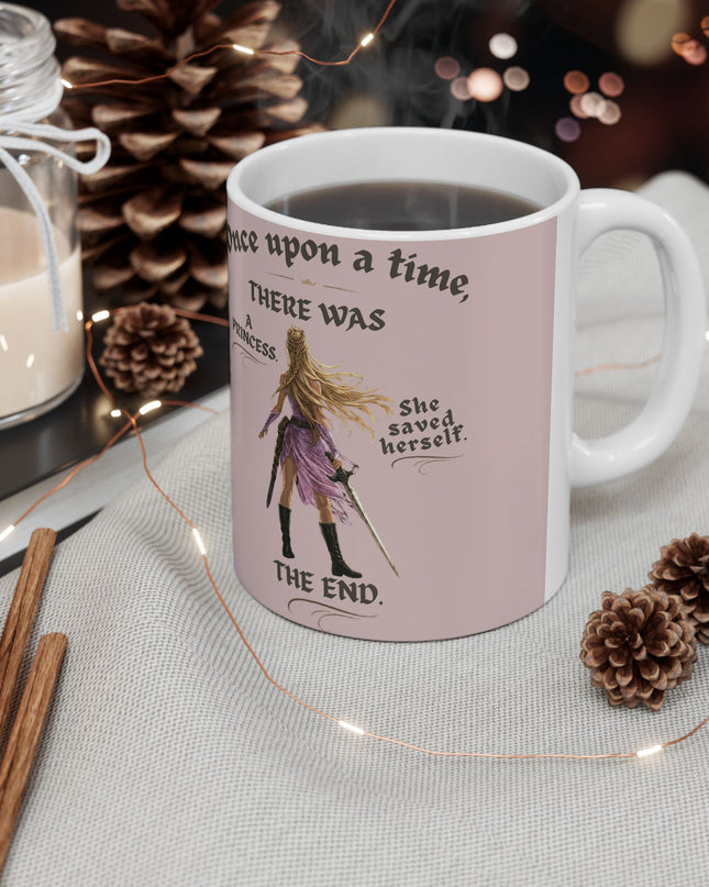 "She Saved Herself" Ceramic Mug, (11oz, 15oz)