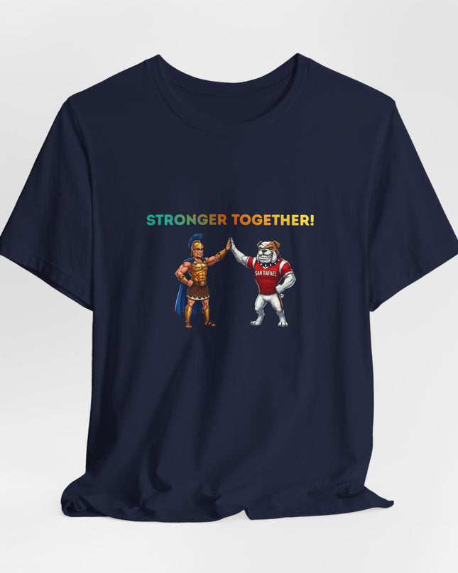 "Stronger Together SR and TL Mascots" Unisex Jersey Short Sleeve Tee