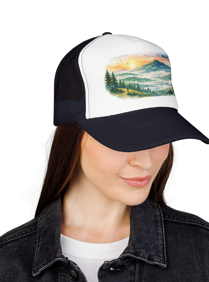 "Marin County, Where the Hills Meet the Sky" Foam Trucker Hat