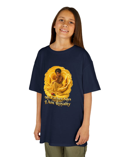 "My Father Says I am Royalty" Kids Heavy Cotton Tee