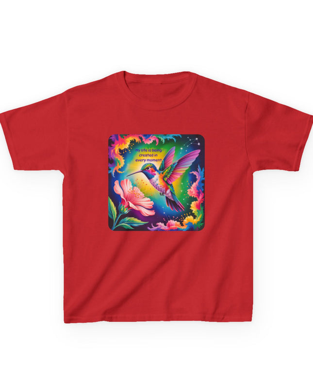 "My Life is Being Created in Every Moment" Kids Heavy Cotton Tee