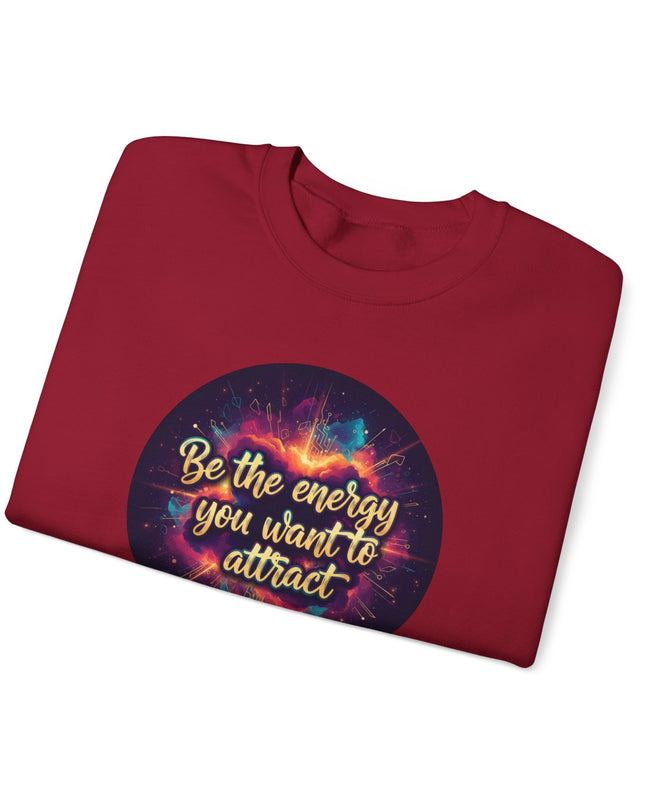 "Be the Energy You Want to Attract" Unisex Adult Sweatshirt