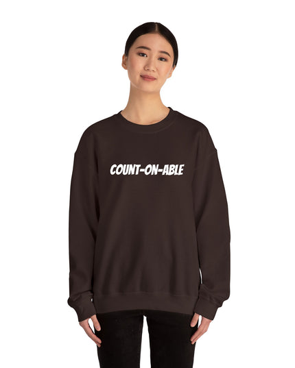 "Count-on-able" Unisex Embroidered Sweatshirt