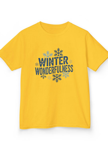 "Winter Wonderfulness" Kids Heavy Cotton Tee