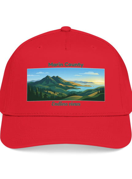 "Marin County - Endless Views" Mid Profile Baseball Cap