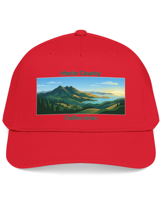 "Marin County - Endless Views" Mid Profile Baseball Cap