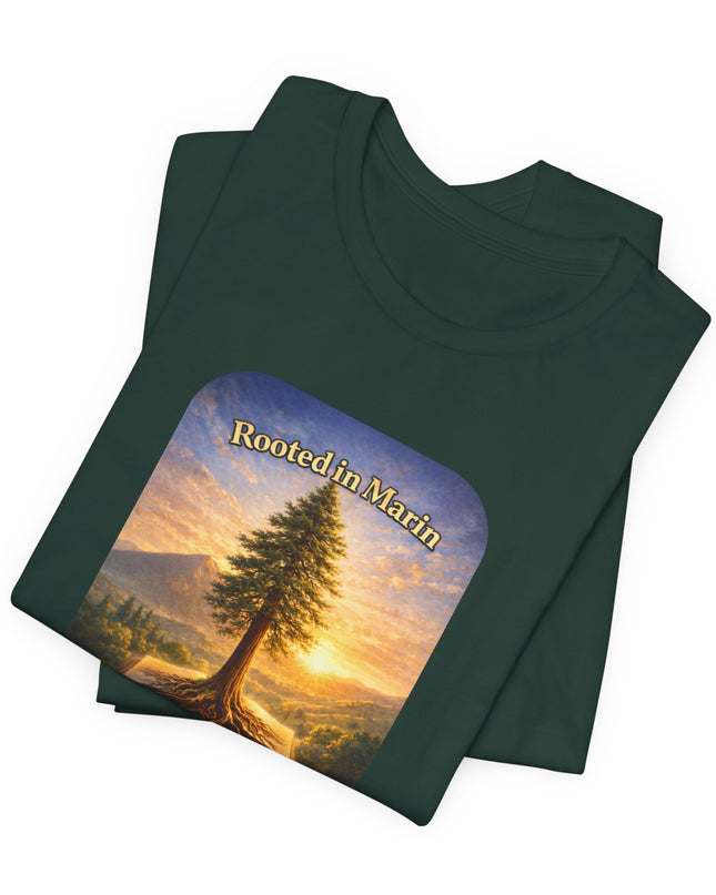 "Rooted in Marin, College of Marin" Unisex Jersey Short Sleeve Tee