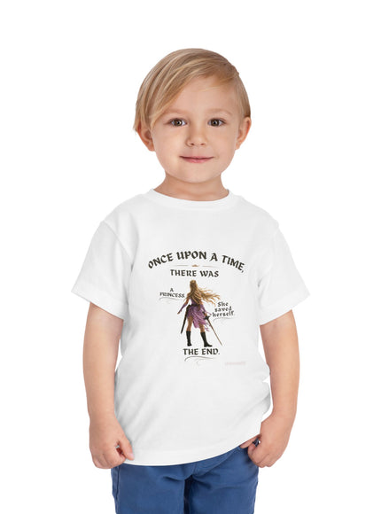 "She Saved Herself V2" Toddler Short Sleeve Tee