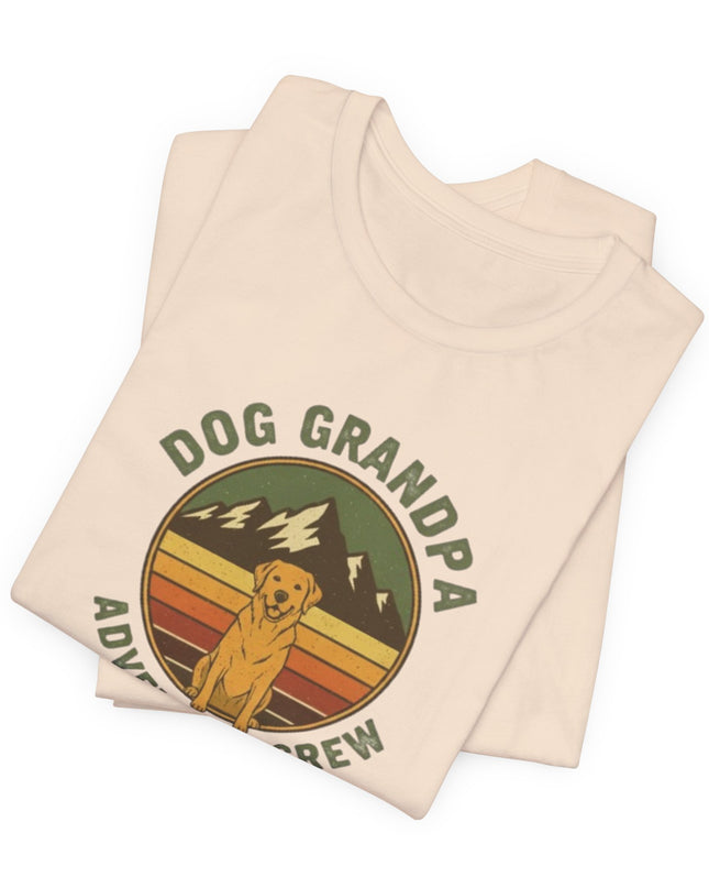 "Dog Grandpa Adventure Crew" Unisex Jersey Short Sleeve Tee