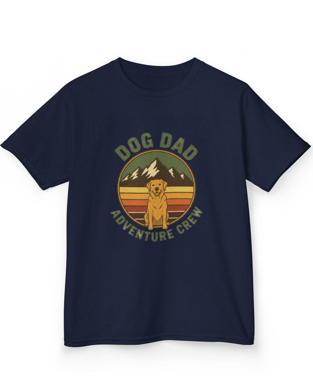 "Dog Dad Adventure Crew" Kids Heavy Cotton Tee