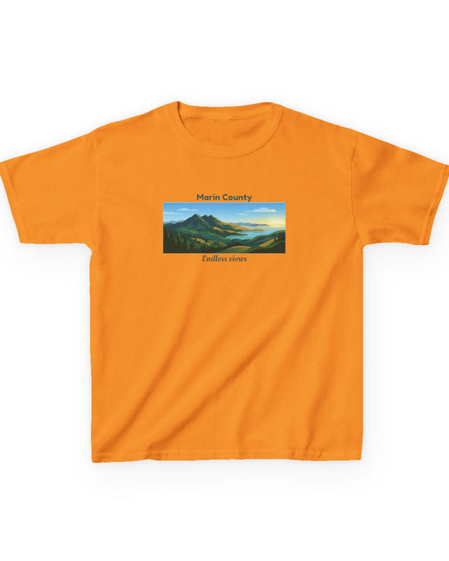 "Marin County - Endless Views" Kids Heavy Cotton Tee
