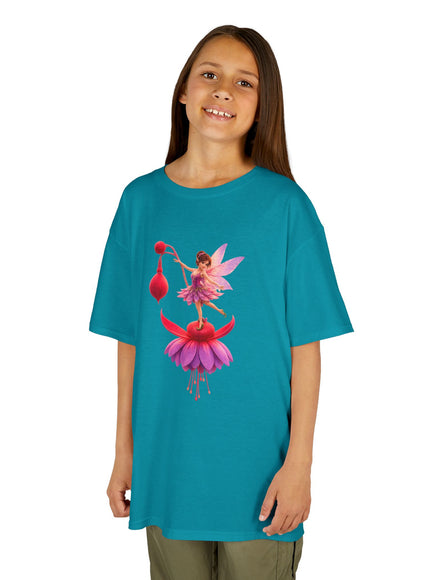 "Fuchsia Fairy" Kids Heavy Cotton Tee